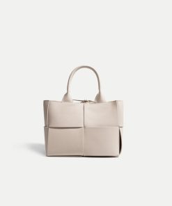 Women's Woven Crossbody Shoulder Tote Bags in Genuine Leather