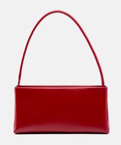 Women's Minimalist Genuine Leather Baguette Bag