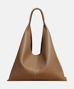 Women's Minimalist Leather Single Shoulder Hobo Bag