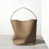 Women's Genuine Leather Shoulder Bucket Bag With Minimalist