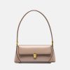 Women's Genuine Leather Minimal Baguette Bags