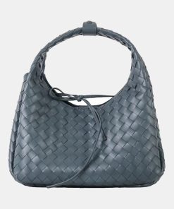 Women's Vintage Woven Spilt Leather Hobo Bag
